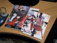 Evangelion manga volume 12 and friends.